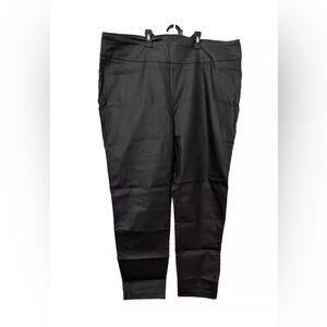 Jenna Rose Women’s Faux Leather Black Pants Size 2XL